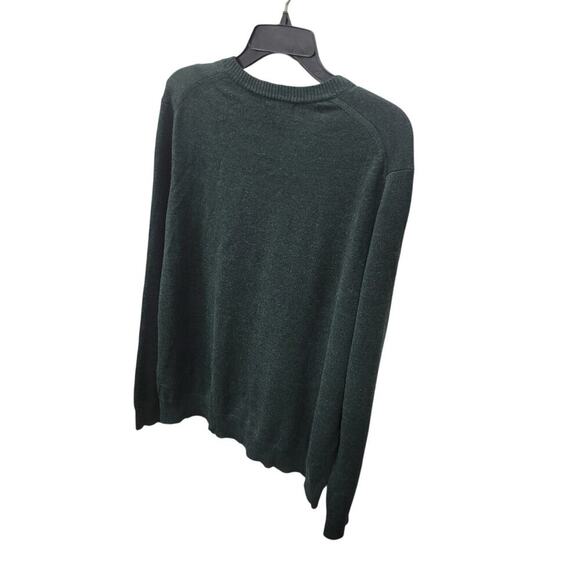 Banana Republic Men's Extra Fine Merino Wool Pullover Sweater Large Green - Picture 6 of 10